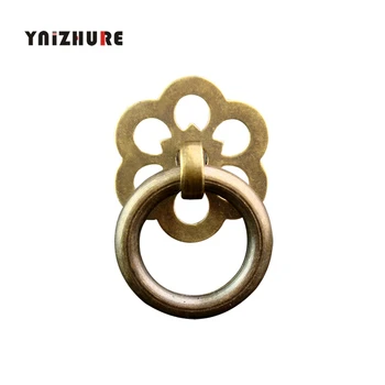 

Classical Pull Ring Chinese Style Antique Furniture Pure Copper Cupboard Wooden Box Jewelry Boxes Door Drawer Copper Hand