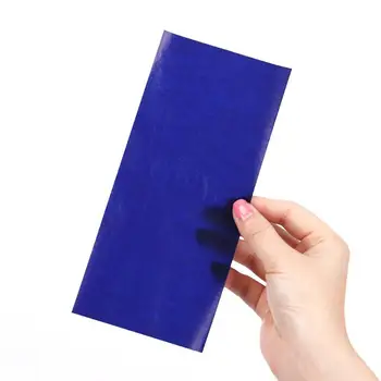 

100pcs/box Blue Carbon Paper Blue Double Sided Thin 48k/32k/16k Paper Blue Paper Type Carbon Supplies Finance Transfer W3I6