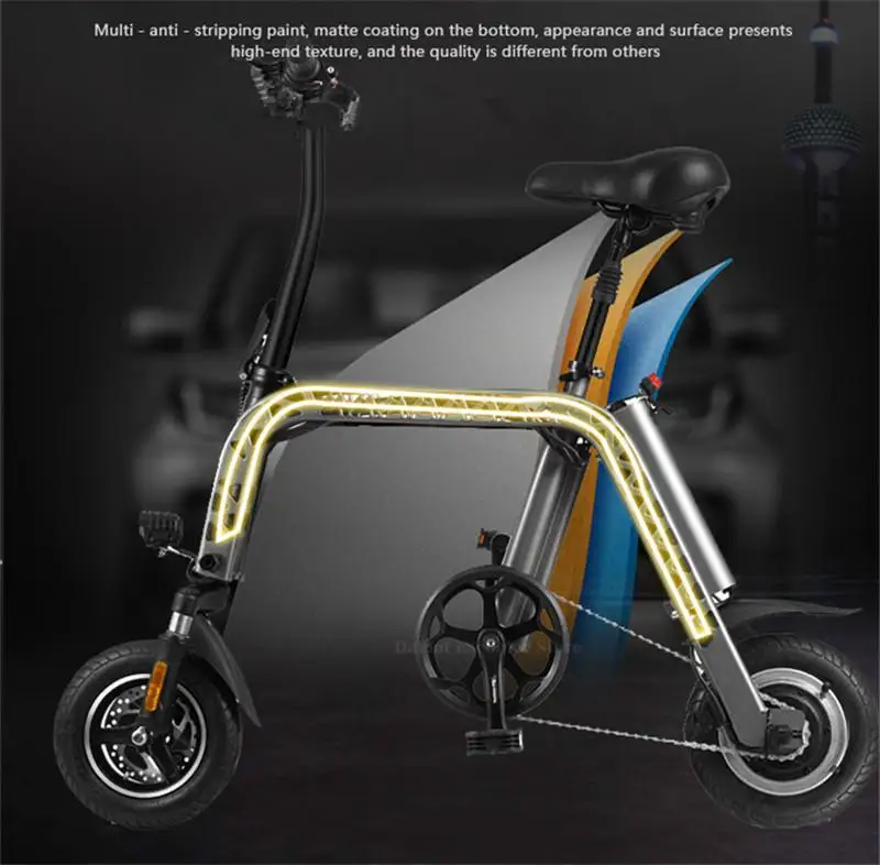 Electric Bikes Adults Two Wheels Electric Bicycles 36V 250W 20KMH 10.4AH Parent Child Portable Electric Scooter With Two Seat  (21)