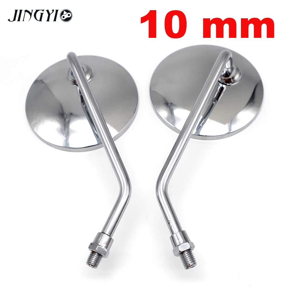 10 mm Retroviseur moto rcycle зеркальные аксессуары для мотоциклов для para moto cicleta piaggio suzuki gn 125 honda pcx аксессуары - Цвет: 10 mm