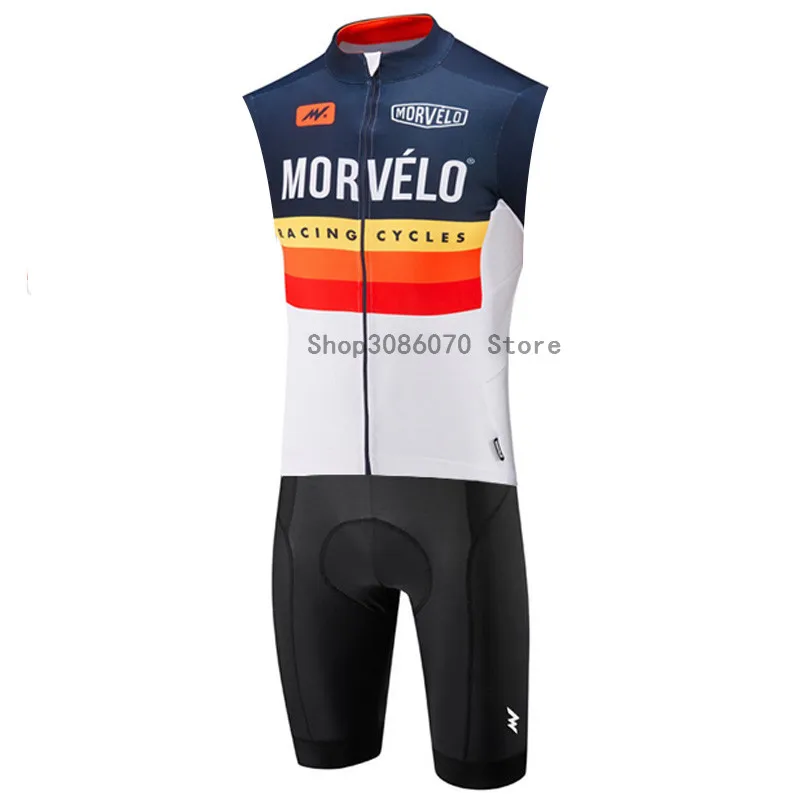 Morvelo горячая Распродажа велосипедные наборы для мужчин Ropa Ciclismo Pro велосипедная одежда без рукавов комбинезон Skinsuit велосипедный Триатлон Спорт