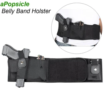 

Elastic Tactical Hunting Belly Band Holster Neoprene Gun Holster Waist Concealed Carry for Glock 19 Beretta 1911 Pistol Revolver