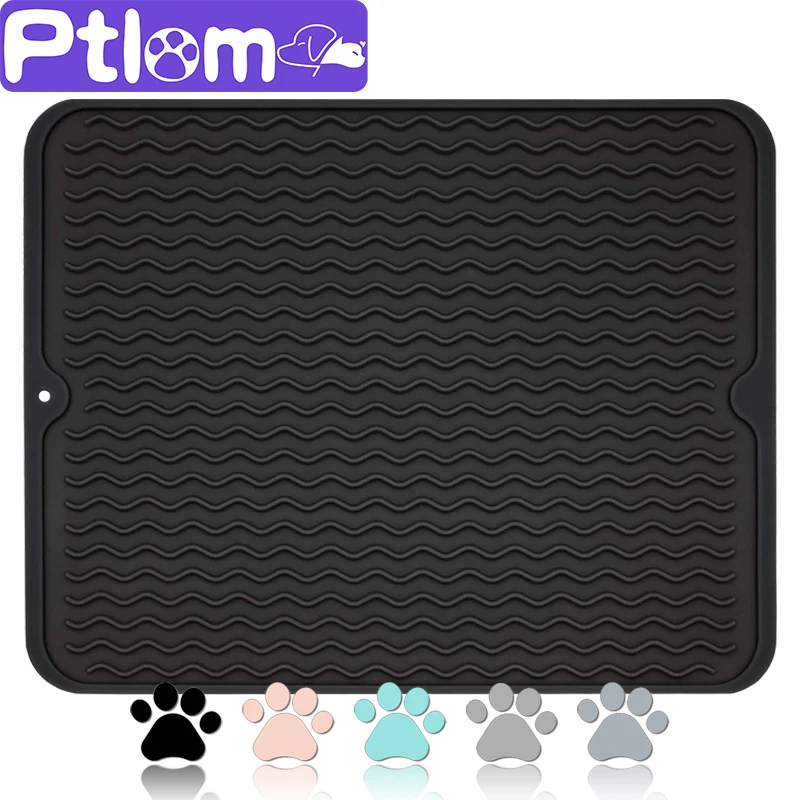 Waterproof Pet Bowl Mat Silicone Pet Food Mat Non slip Dog Feeding Mat
