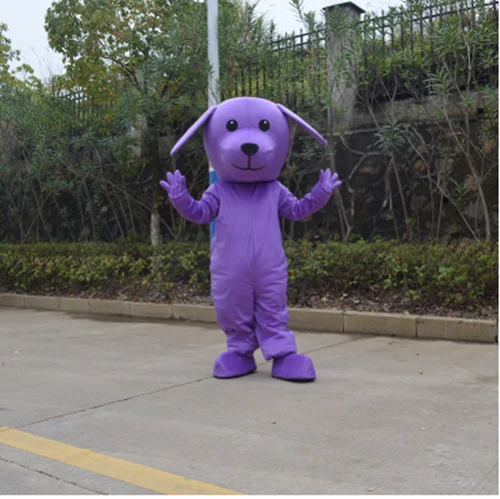PurPle Костюм талисмана для собаки, костюмы для косплея, вечерние костюмы для игр, одежда, рекламная акция, карнавал, Хэллоуин, Рождество, Пасха, для взрослых - Цвет: PurPle