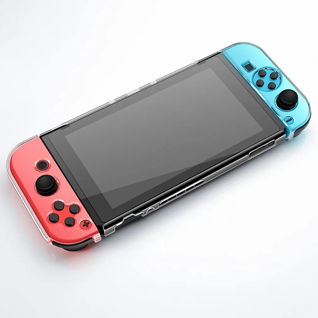 

Transparent Crystal Clear Hard Case Shell Cover Protective For Nintend Switch NS Console Joy-Con Handle Grip Game Console