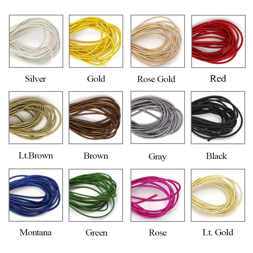 Gold Tone French Wire Bullion Gimp Coil Thread Cord Cover Total 70