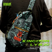 

Kingdom New Fishing Chest Bag Multifunction Waterproof Nylon Cloth Large Capacity One Shoulder Storage Bag Men Leisure Hand Bag