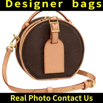 

Shoulder Bags Leather Luxury Handbags Wallets High Quality For Women Bag Round Messenger Bags Cross Body luxurys designers bags
