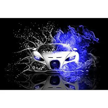 

5D DIY Square Diamond Painting Flame Car Full Round Rhinestones Diamond Mosaic Diamond Embroidery Auto Handmade Home Decor Gift