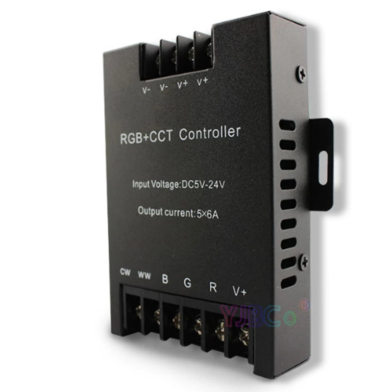RGB+ CCT led контроллер и 2,4G RF беспроводной сенсорный пульт RGBWW DC5-24V 5CH* 6A светодиодный диммер Набор для светодиодной ленты Светодиодные модули