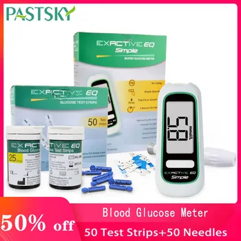 

Blood Glucose Meter 50 Diabetic Test Strips 50pcs Lancets Needles Medical Glucometer Blood Sugar Diabetes Tester for Diabetic