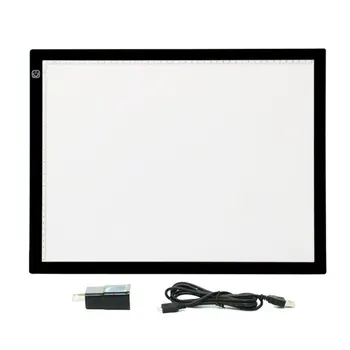

A3 Drawing Board Led Sketching Light Box Tracing Adjustable Brightness Pad Table Ultra Thin Art Stencil Copy Artists Acrylic