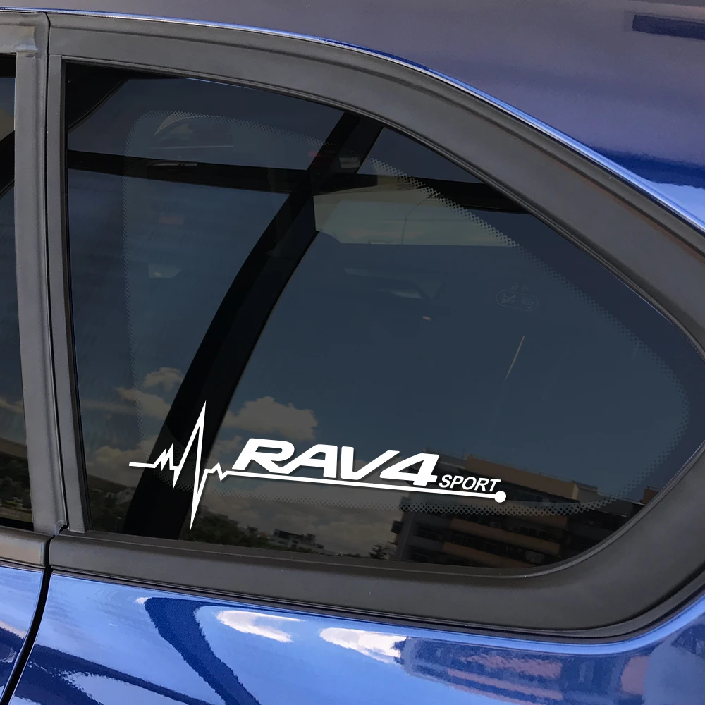 Автомобильные виниловые наклейки на боковое окно, наклейки для Toyota RAV4, аксессуары, авто Пленительные наклейки на боковое окно, декоративная пленка