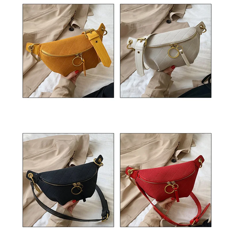 Women's pu Waist pack Fashion waterproof fanny pack high quality Belt bag Multi-functional leisure female Shoulder Messenger Bag