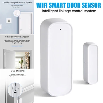 

Smart Door Window Sensor 2.4GHz WiFi Alarm Home Security Detector Phone Monitor HSJ-19