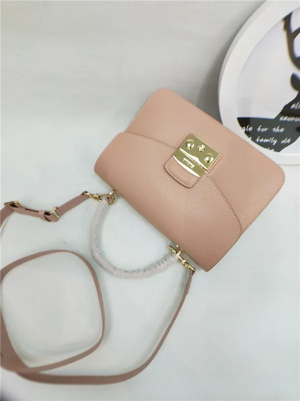 Оригинальные женские сумки FURLA, высокое качество, большие размеры, женские меховые кожаные сумки розового цвета, размер 23 см* 8 см* 17,5 см