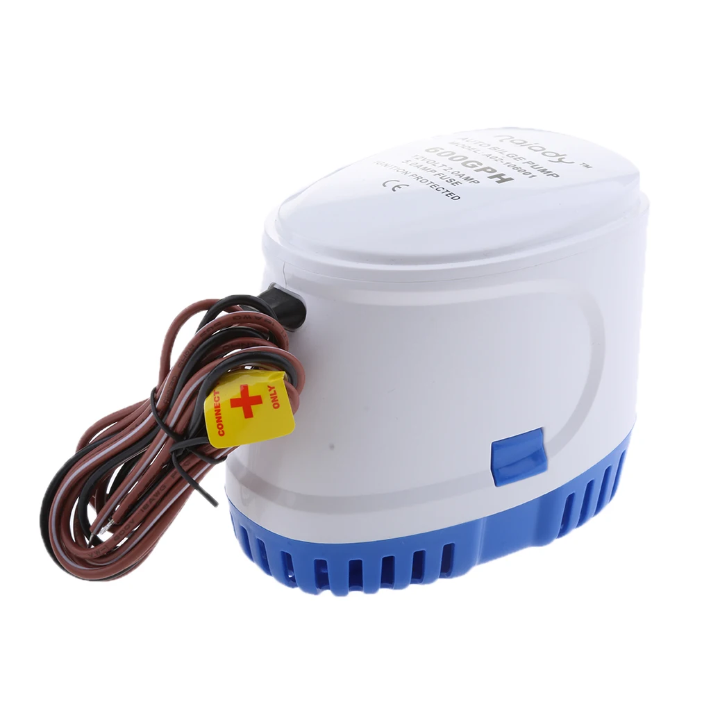 600GPH 12V Automatic Yacht Bilge Pump Submersible 1.15'' Outlet