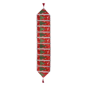 

Christmas Table Runner Placemat Decoration Home Xmas Ornament Kitchen Decorative FPing