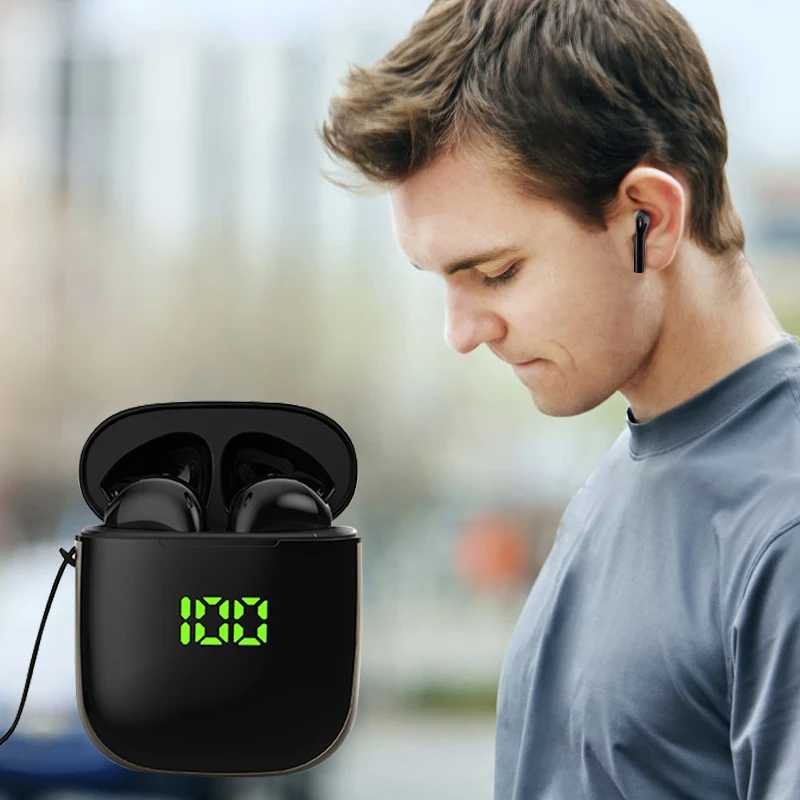TWS Bluetooth 5,0, беспроводные наушники, стерео, спортивные, водонепроницаемые, гарнитура с дисплеем батареи, зарядная коробка для iPhone, samsung