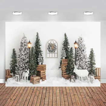 

Christmas Backdrops Photocall Tree Lights Wreaths Fireplace Toy Socks Birthday Party Backdrop Photocall Photo Studio
