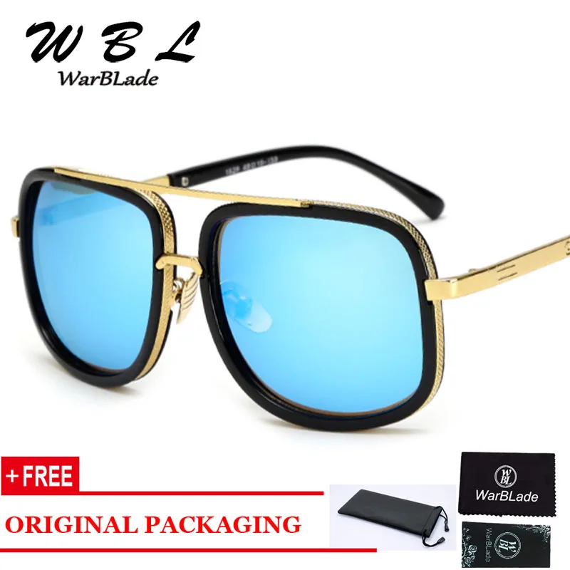 

Солнцезащитные очки WarBLade мужские/женские, брендовые дизайнерские винтажные модные солнечные очки в большой оправе, в стиле ретро