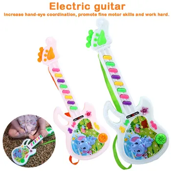 

Electronic music guitar Baby Acoustic Elephant Guitar Musical Instrument Baby Toy For Children's Gift