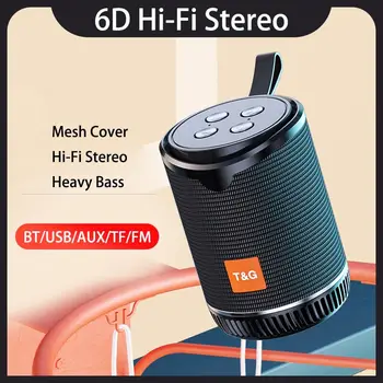 

TG528 Mini Portable Wireless Bluetooth Speaker Stereo Speakerphone Radio Music Subwoofer Column Speakers for Computer with TF FM