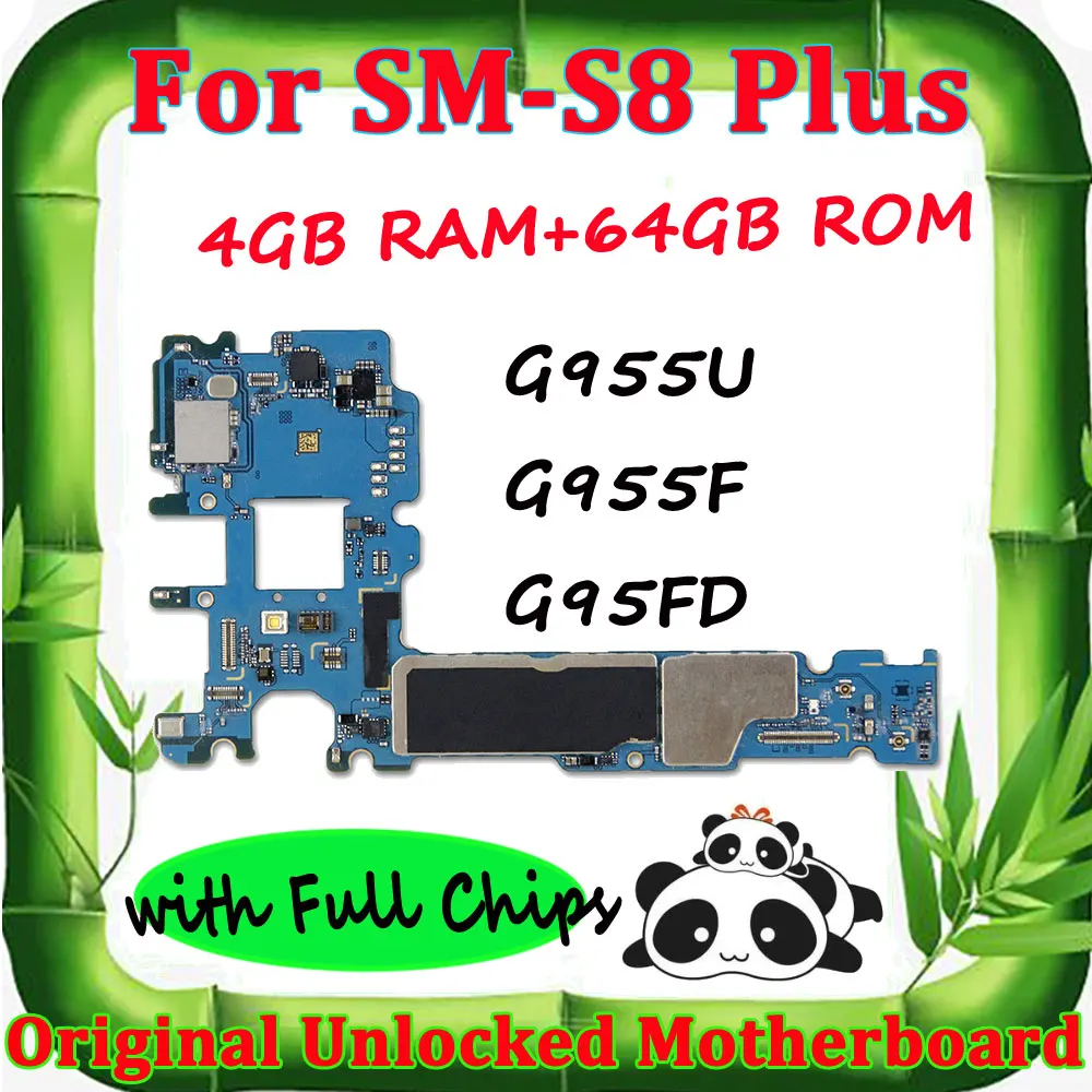 Оригинальная материнская плата для samsung Galaxy S8 Plus G955F G955FD G955U с чипами IMEI, материнская плата для ОС Android
