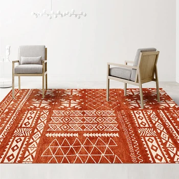 

Modern Carpets For Living Room American Pastoral Style Nordic Geometry Bedroom Bedside Minimalist Home Coffee Table Door Mat Rug