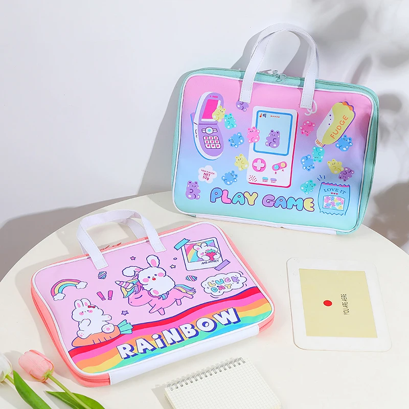 Kawaii Tablet Case For Ipad 13 Inch Korean Pu Laptop Sleeve Bag Cute