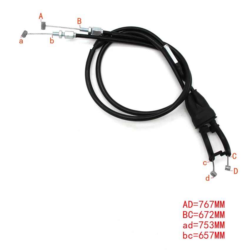 Motorcycle Throttle Oil Cables Line Accelerator Cable Fits For Yamaha 14B-26302-00 14B-26302-01 R1 14B2630200 14B2630201 |
