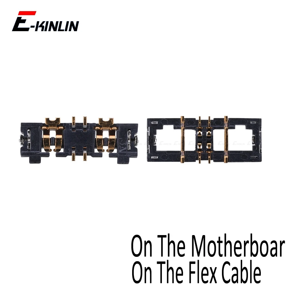 2 шт. встроенный FPC Разъем для аккумулятора контактный держатель iPhone 5 5S SE 5C 6 6S Plus