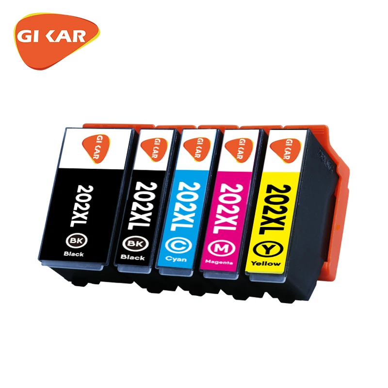 Gikar New & hot 1set 202XL T202XL ink cartridge compatibl For Epson XP