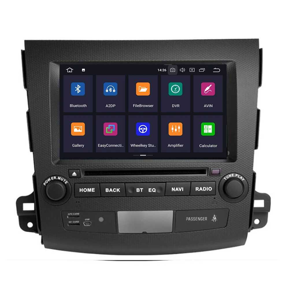 4G+ 64G Android 9,0 4G Автомобильный Радио мультимедийный плеер навигация gps для Mitsubishi Outlander xl 2 2005-2011 2din с DVD 4007