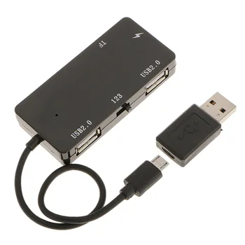 

2-Port Micro USB OTG USB 2.0 HUB Adapter +SD MMC TF Multi-Card Reader Combo