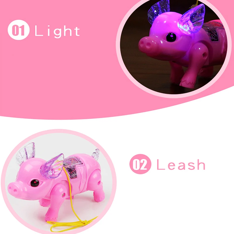 Flashing Walking Pig Toys Boys Funny Musical Pig Electronic Pets Toy Children Interactive Gadgets Electronic Toys Boy Girl Gifts 5