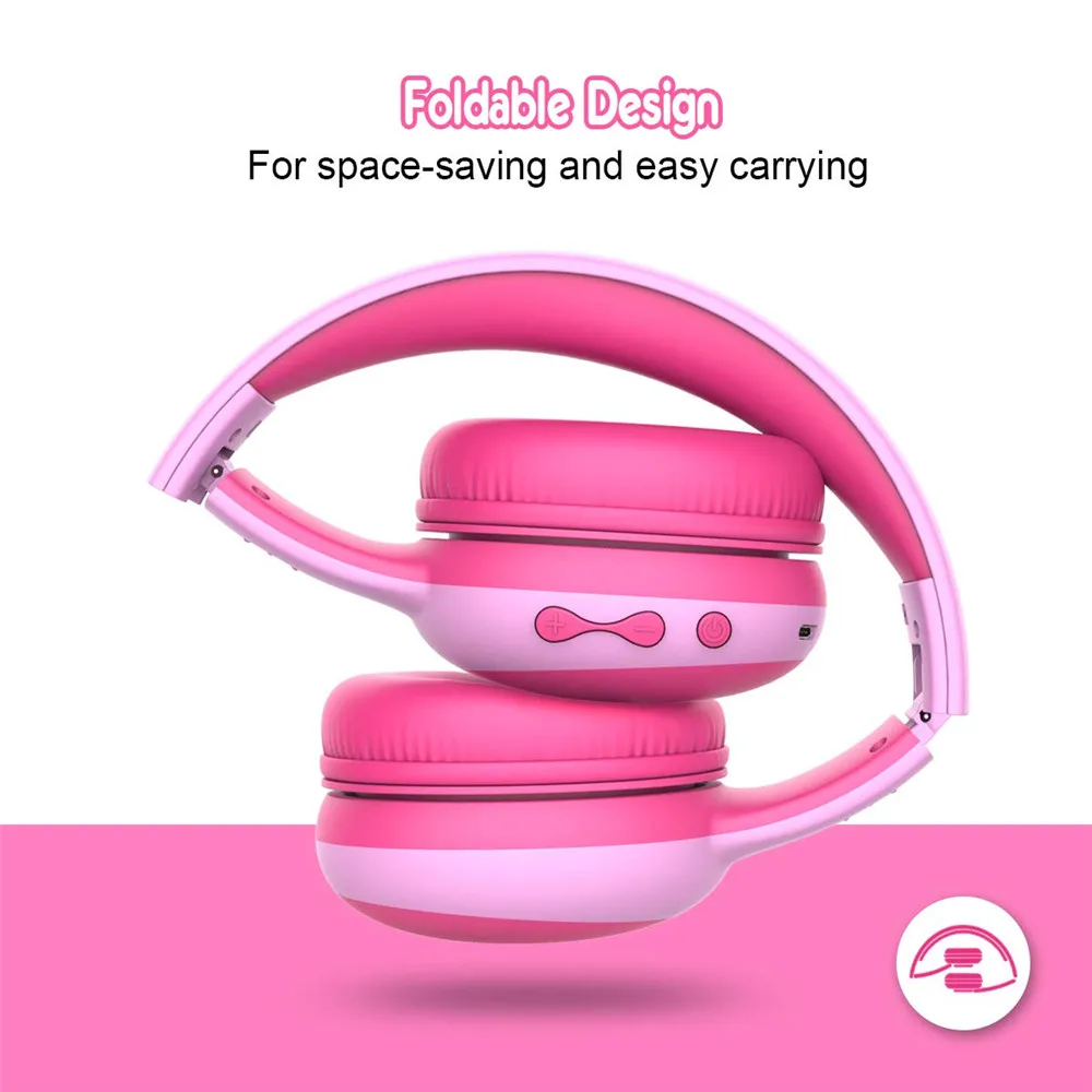 Bluetooth Kids Headphones With 85db Limited Volume Wireless Bluetooth Headphones Foldable Stereo Over ear Kids Headsets