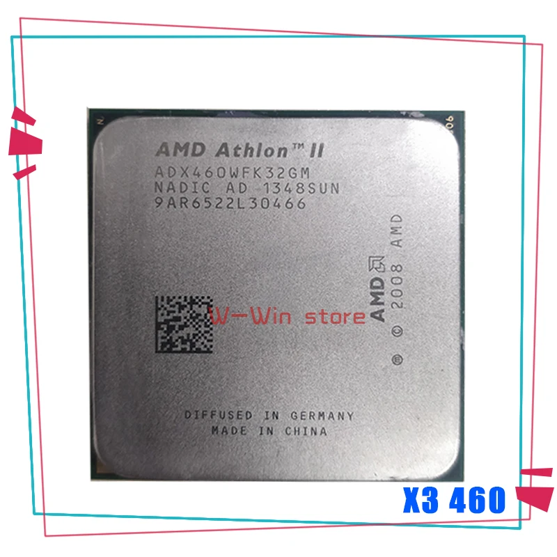 ЦП AMD Athlon II X3 460 3 4 ГГц трехъядерный процессор ADX460WFK32GM разъем AM3 938PIN|Процессоры| |