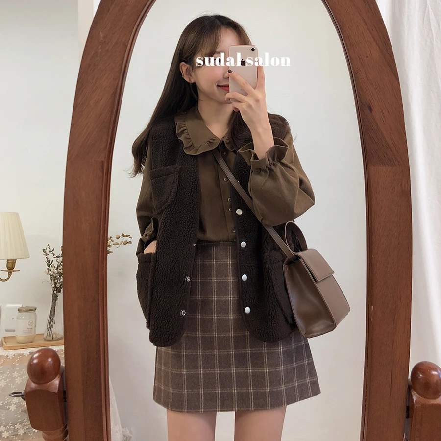 plaid Women Skirts new Autumn Plus Size Pencil Above Knee, Mini Skirt Female Vintage Skirts Jupe Femme Faldas Mujer
