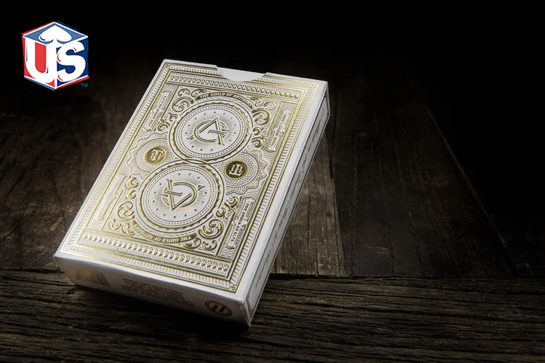 Америка импорт ремесленников игральные карты белый artisansdeck T11 белый черный и белый с рисунком