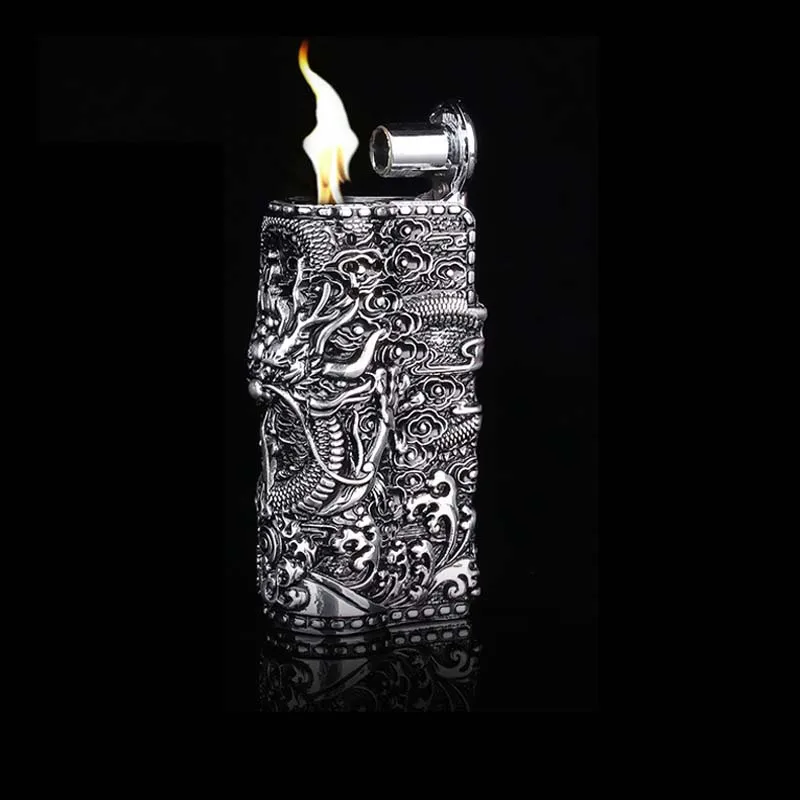 Ретро керосиновая Зажигалка портативная ветрозащитная для сигарет креативная