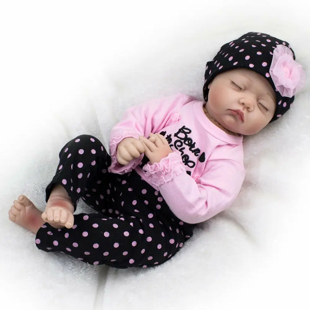 Спящие куклы для маленьких девочек 2" ручной работы, настоящие Bebe Reborn, Силиконовые Реалистичные подарки, Игрушки для маленьких девочек, игрушки для детей