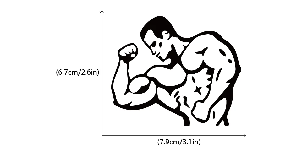 Gym Crossbar fitness Man Woamn Переключатель стикер креативный спортивный силуэт Наклейка на стену для спортзала спальни гостиной домашний декор - Цвет: 32847768494