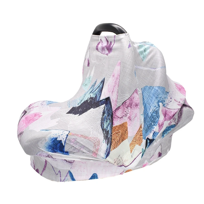 Pink Nursing Cover Car Seat Canopy Baby Breastfeeding Cover Car Seat Covers - Цвет: Pink