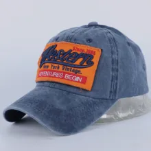 Западная бейсбольная кепка для женщин и мужчин, винтажный стиль, Спортивная Кепка для гольфа, моющаяся Кепка для отдыха, бейсболки