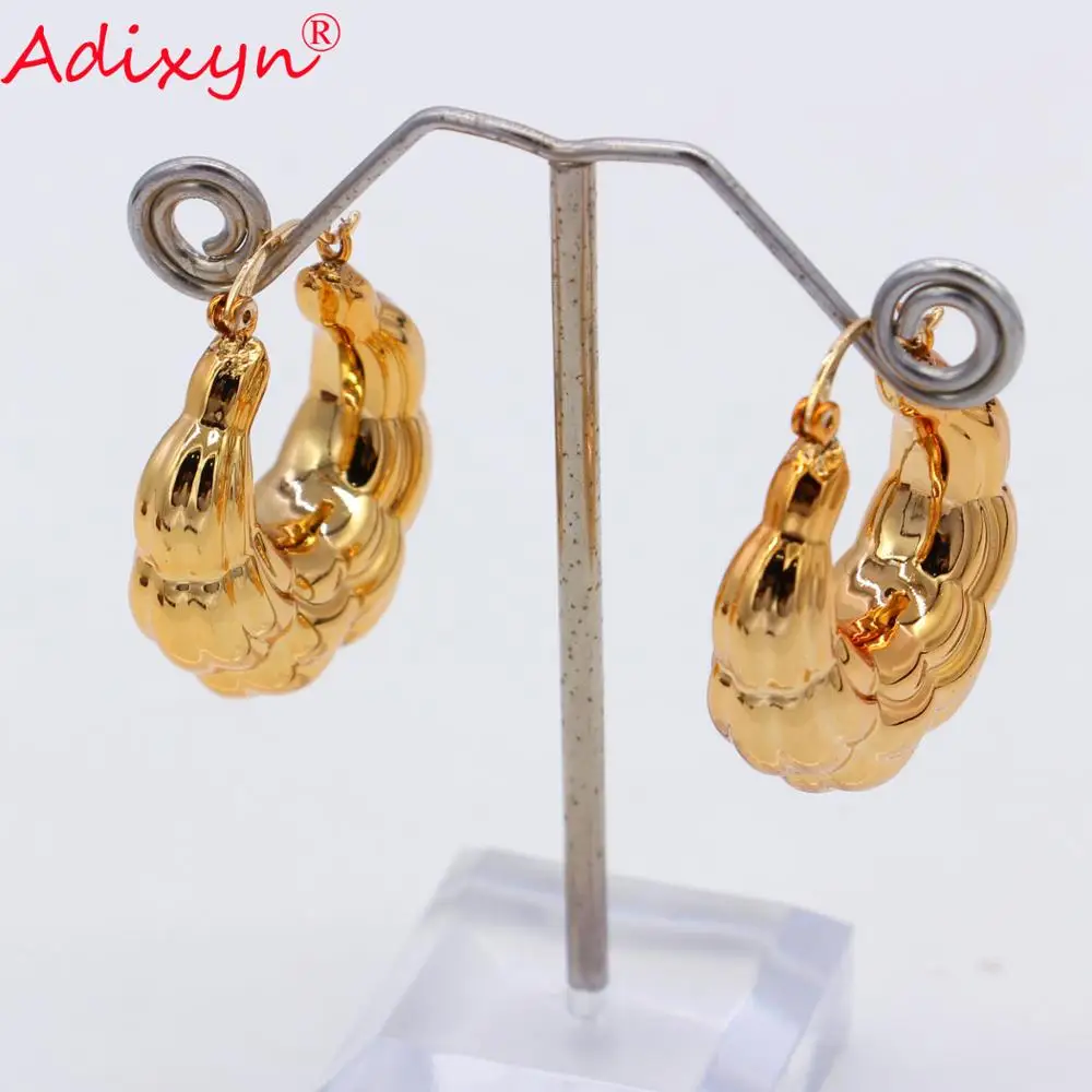 Adixyn Африканский/Дубай розовое золото цвет уникальные серьги для женщин/девочек N08085