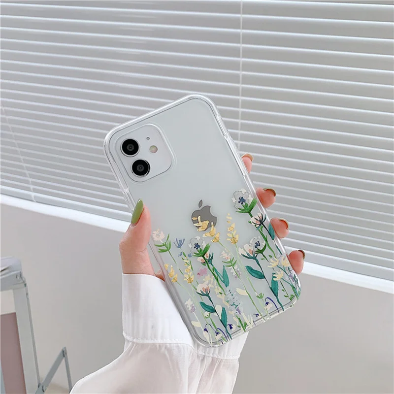 Transparent Flower Case For iPhone 5