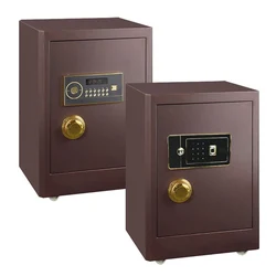 Coffre fort à empreintes digitales QG 60, boîte à verrou électronique de bureau, mot de passe, petit coffre fort ignifuge, coffre fort à la maison, plaque en acier 
