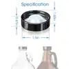12PCS Beer Bottle Caps 38mm Practical Seal Screw Caps For Glass Gallon Jugs Gallon Jar Carboy 6
