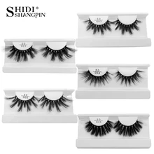 3D норковые ресницы 25 мм Мягкие Накладные ресницы пушистые wispiy густые ресницы ручной работы настоящие натуральные 5D норковые волосы макияж расширение, SD-001